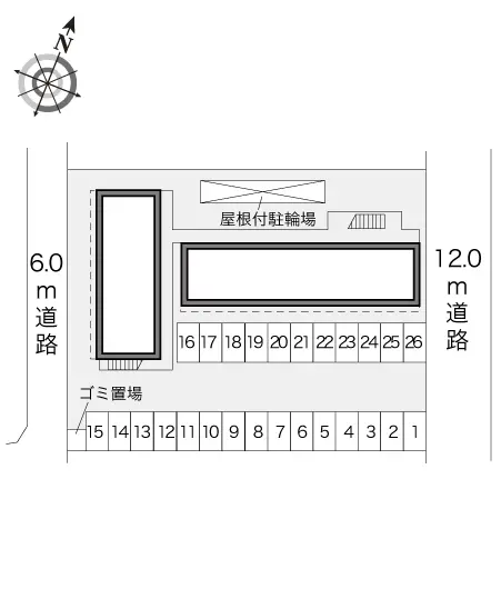 ★手数料０円★坂出市久米町１丁目　月極駐車場（LP）